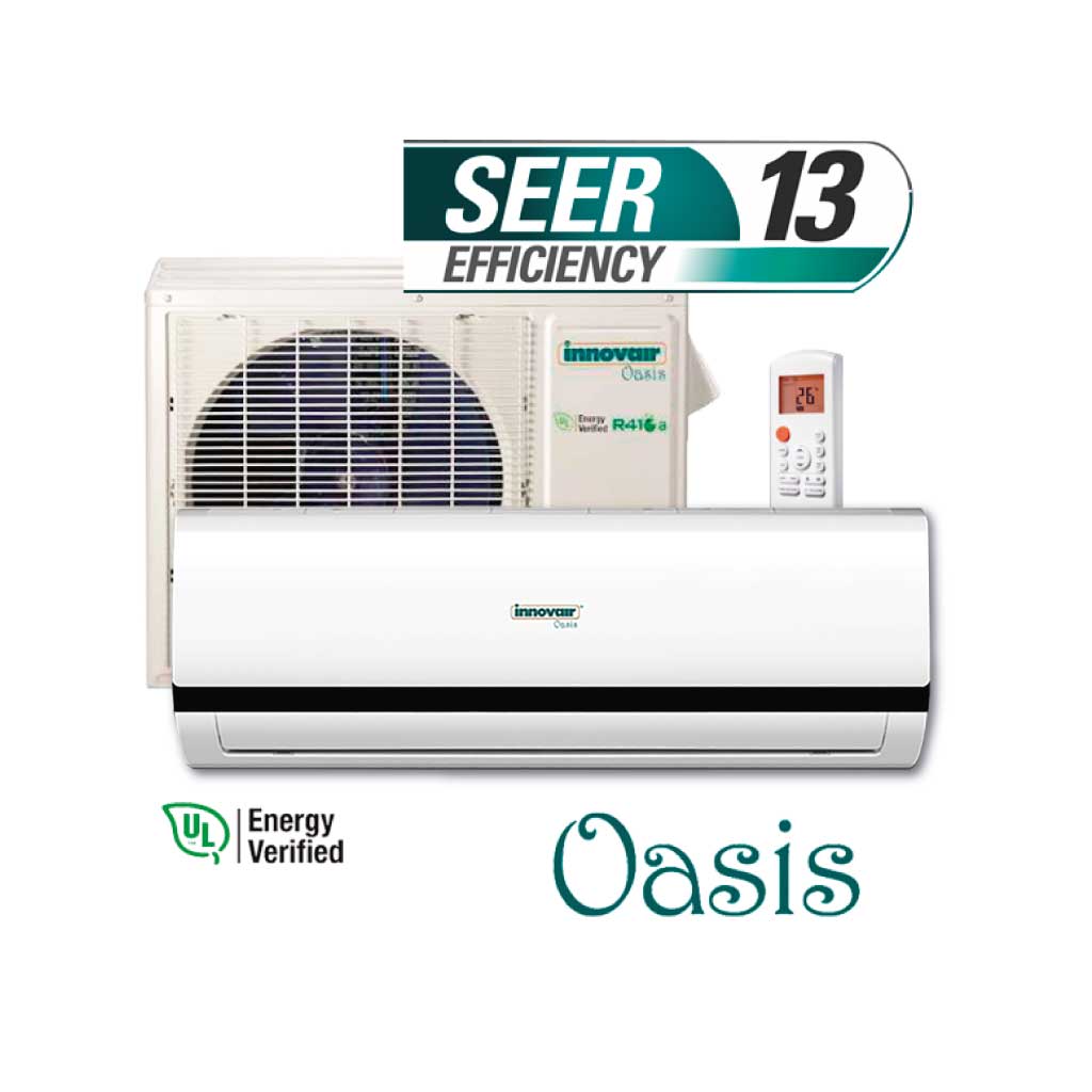 AIRE ACONDICIONADO TIPO MINI SPLIT, EFICIENCIA SEER 13, CAPACIDAD 18000 BTU, MARCA INNOVAIR