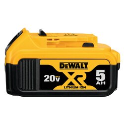 BATERIA DE 5.0 AH, 20V, MARCA DEWALT, MODELO DCB205