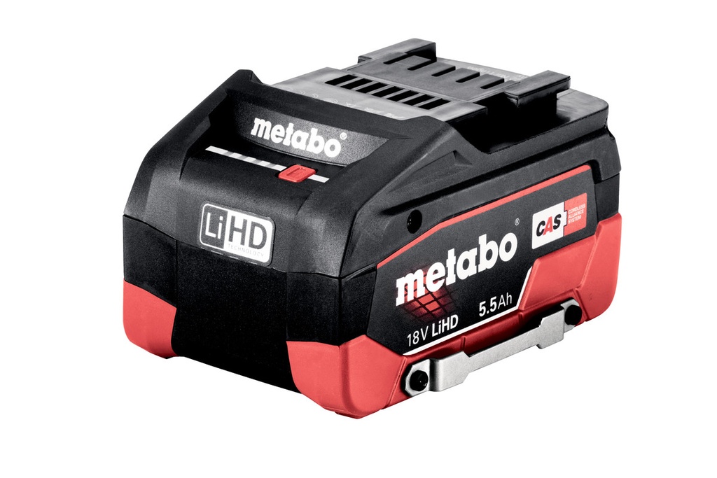 BATERIA LIHD DS 18V, 5.5 AH, MARCA METABO, MODELO 624990000