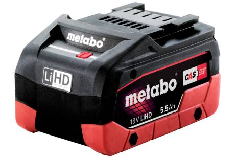 Batería LiHD 18 V - 5.5 AH, Metabo 625368000