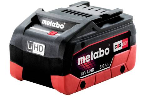 BATERIA LIHD 18V - 8.0 AH, MARCA METABO, MODELO 625369000