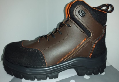 CALZADO BORCEGUI DIELECTRICO FIR-06-E000 COLOR TABACO DE 18KV, TALLA 27 / 9, MARCA MG SHOES