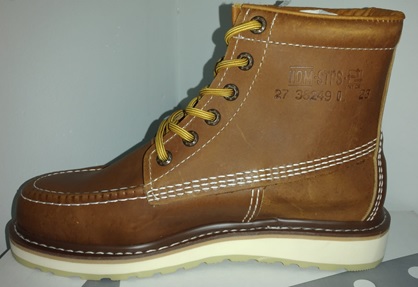CALZADO BORCEGUI RESISTENTE A LO SOLVENTE 15B-A021 COLOR ROBLE, TALLA 25 / 7, MARCA MG SHOES