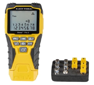 COMPROBADOR DE CABLES (RJ11/12 Y RJ45) CON SCOUT PRO 3, MARCA KLEIN TOOLS, MODELO VDV501-851