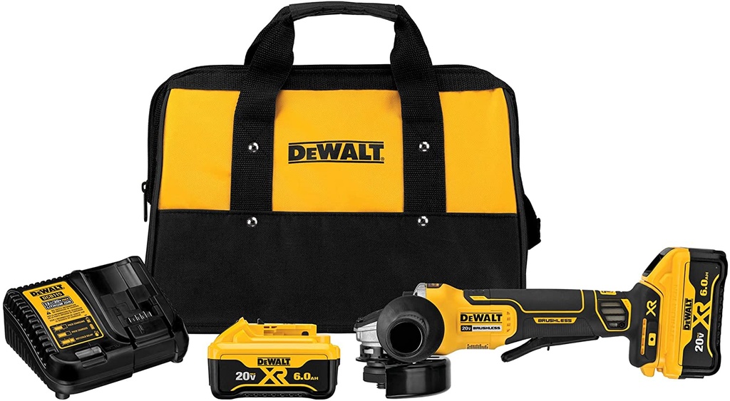 ESMERILADORA ANGULAR INALAMBRICA DE 4-1/2", DEWALT DCG413R2