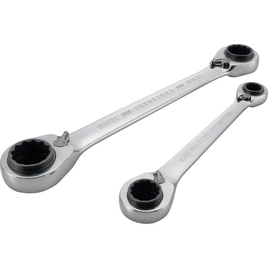 JUEGO DE LLAVES COMBINADAS DE TRINQUETE, DE 2 PIEZAS, DE 8 A 19 MM, MARCA CRAFTSMAN, MODELO CMMT12074