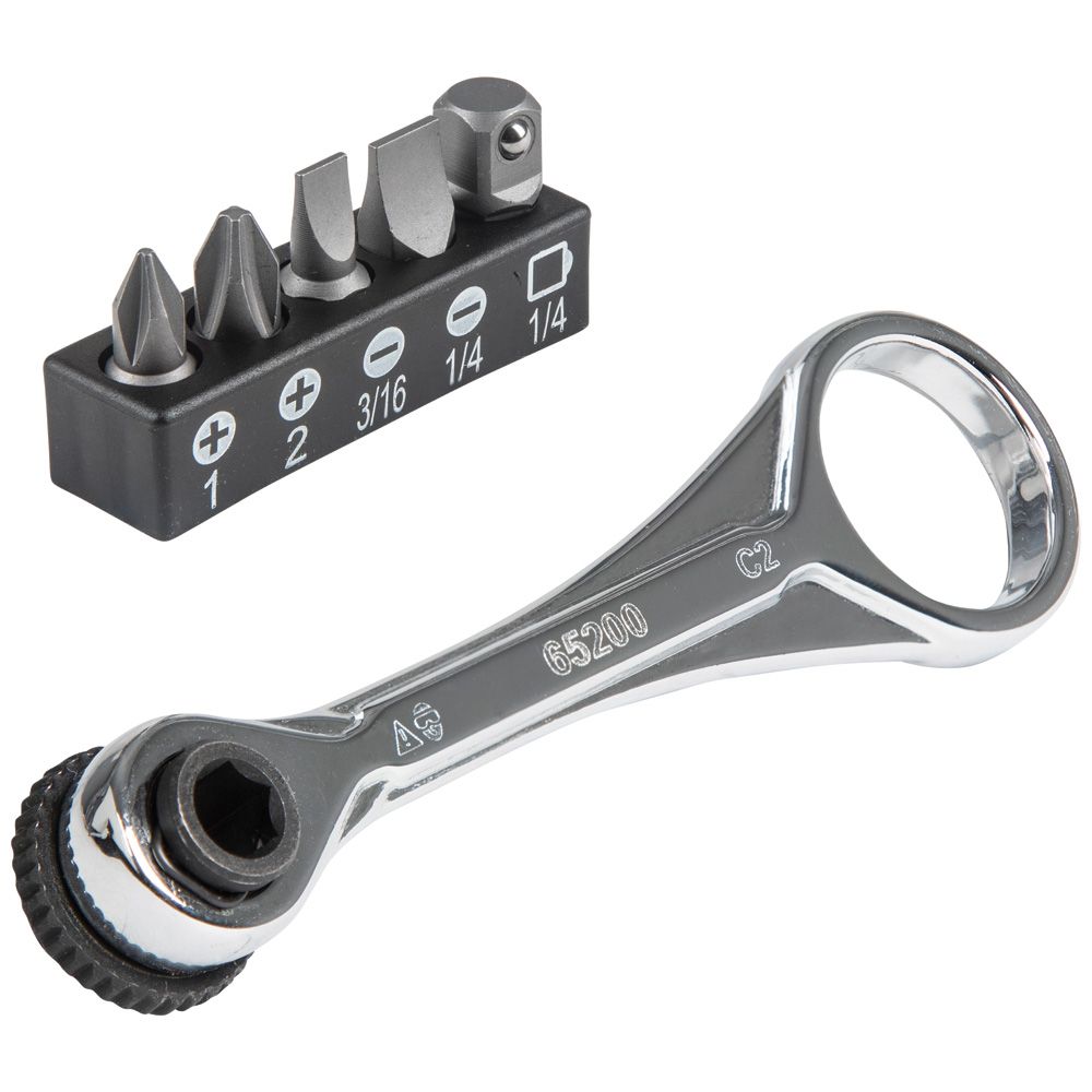 JUEGO DE PUNTAS CON RATCH, MARCA KLEIN TOOLS, MODELO 65200