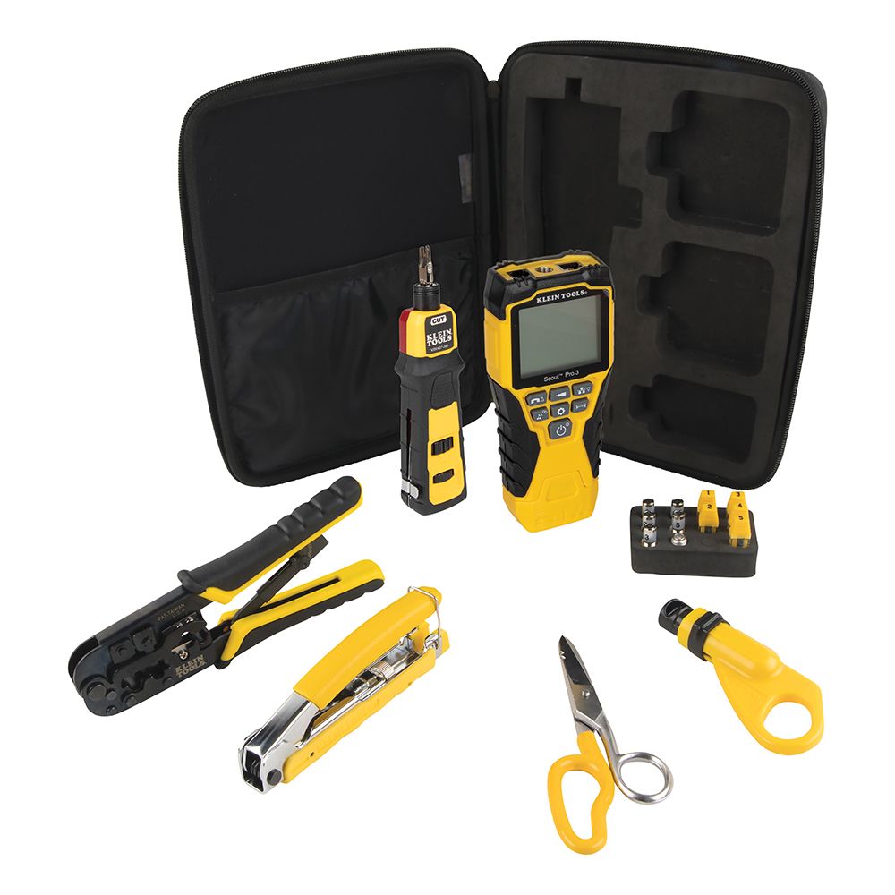 KIT DE INSTALACION DE CABLES DE REDES, MARCA KLEIN TOOLS, MODELO VDV001819