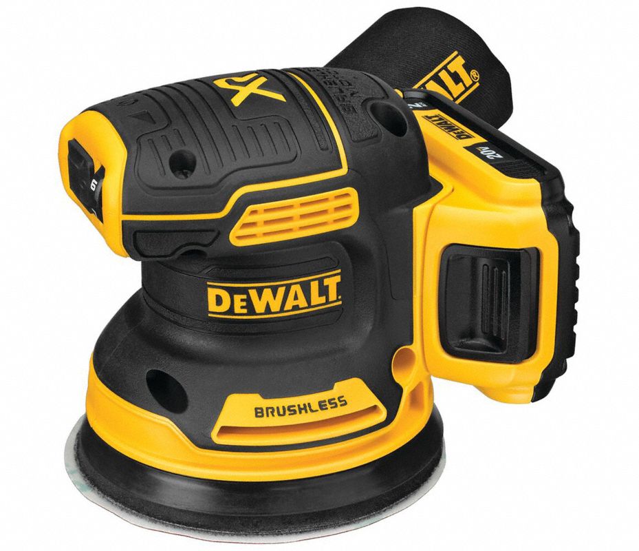 KIT DE LIJADORA ORBITAL ALEATORIA INALAMBRICA DE 5" 20 V, MAX XR, MARCA DEWALT, MODELO DW-DCW210D1: 1 BAT 2AH + 1 CARG + BOLSO