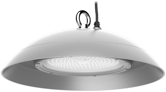 LAMPARA LED HIGH BAY DE 200W, MARCA FOCO GREEN ENERGY, MODELO FGE-HBF-200W50K-D