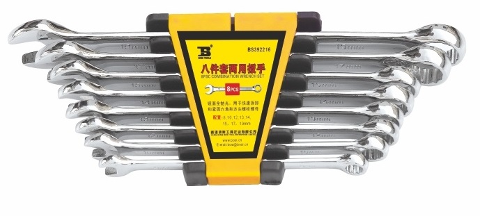 JUEGO DE LLAVES COMBINADAS DE 8 PIEZAS, DE 8 A 19 MM, MARCA BOSI TOOLS, MODELO BS392218