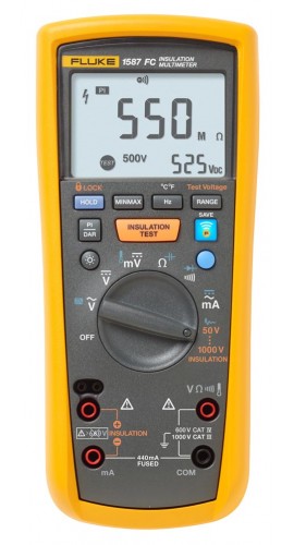 MULTIMETRO DE AISLAMIENTO DE 1000V, MARCA FLUKE, MODELO 1587 FC