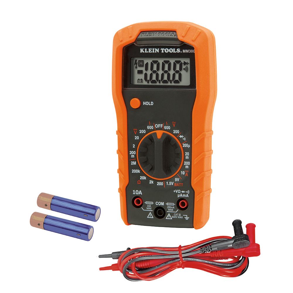 MULTIMETRO DIGITAL DE 600V, MARCA KLEIN TOOLS, MODELO MM300