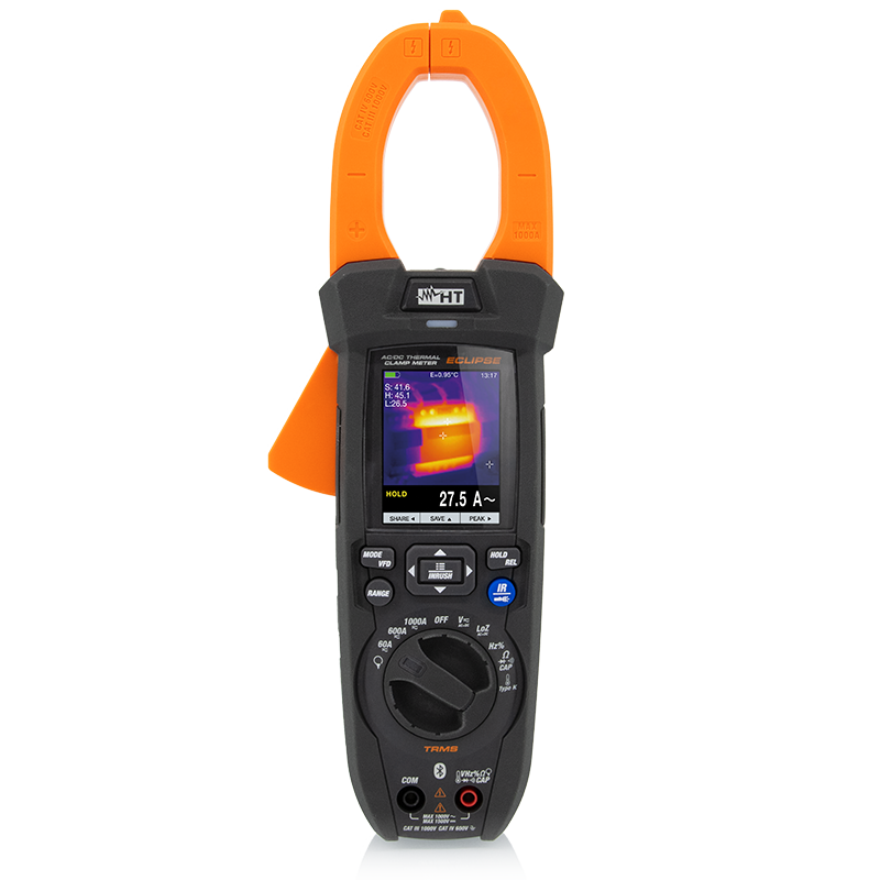 PINZA AMPERIMETRICA 1000A AC/DC TRMS, CON CAMARA TERMOGRAFICA INTEGRADA, MARCA HT, MODELO ECLIPSE