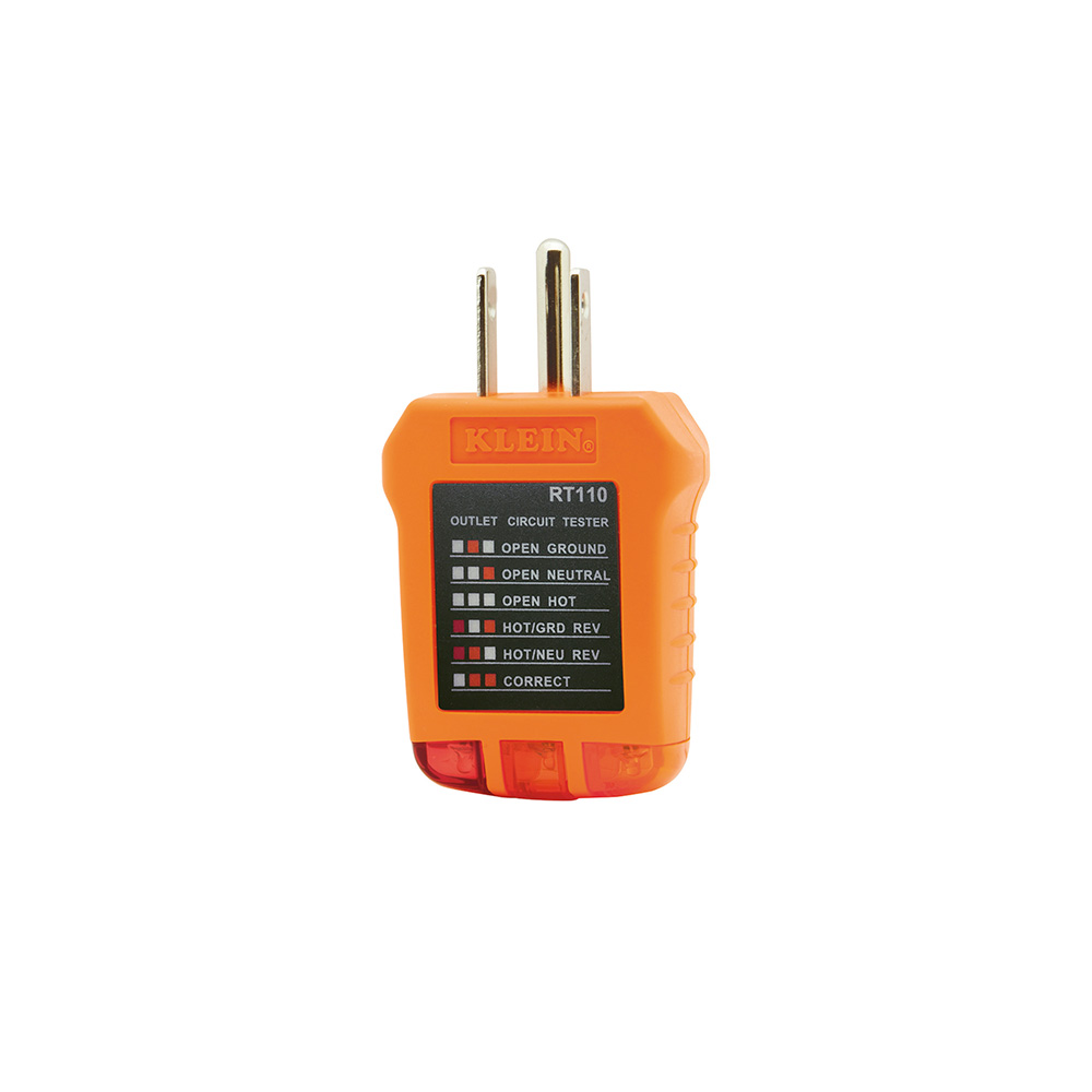 PROBADOR DE RECEPTACULOS, MARCA KLEIN TOOLS, MODELO RT110