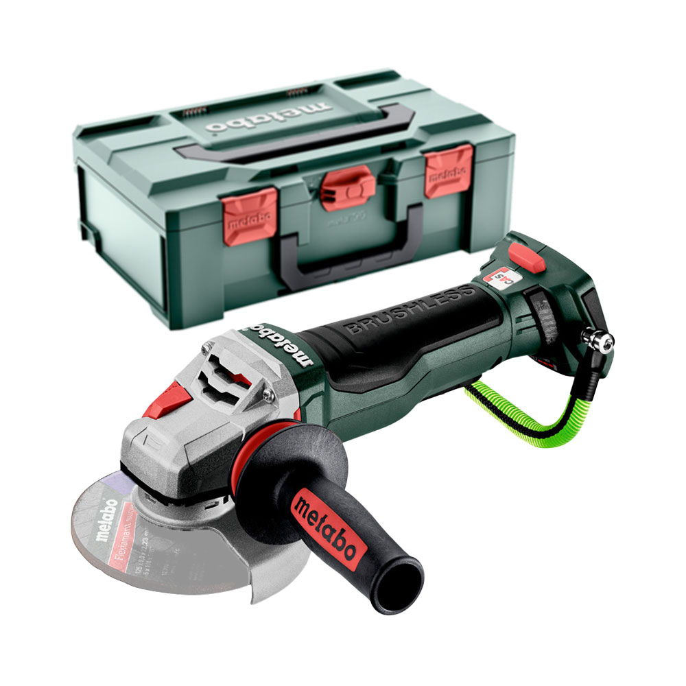 PROMO CORDLESS - ESMERILADORA ANGULAR INALAMBRICA DE 5" WPBA 18 LTX BL 15-125, QUICK, DS (CARGADOR ASC55 + BATERIA 5.5 AH)