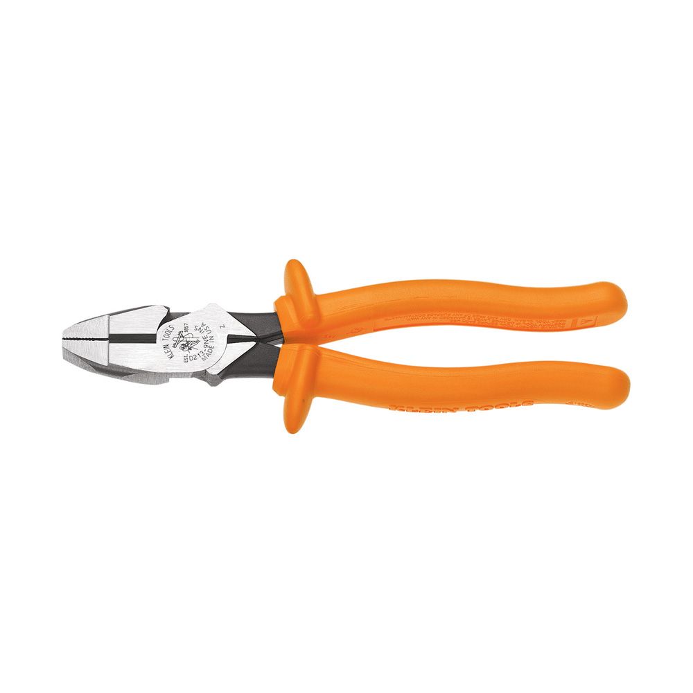 TENAZA DE CORTE LATERAL AISLADA 1000V DE 9", MARCA KLEIN TOOLS, MODELO D213-9NE-INS