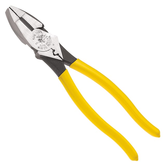 TENAZA DE CORTE LATERAL DE 9", CON REMACHADORA, MARCA KLEIN TOOLS, MODELO D213-9NE-CR