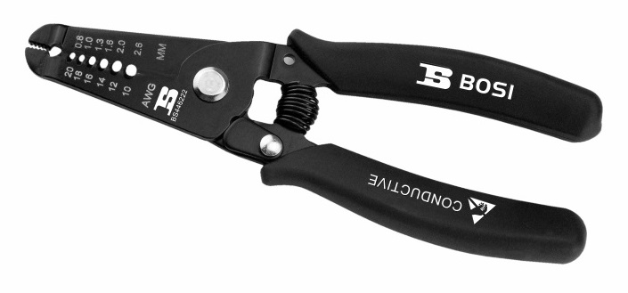 TENAZA PELADORA DE CABLE DE 6", BOSI TOOLS, BS446222