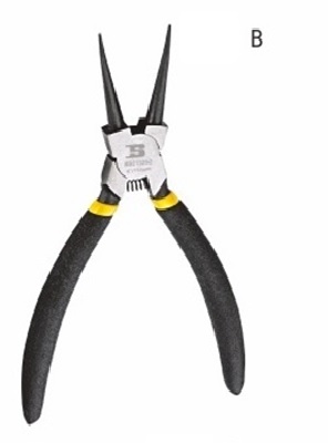 TENAZA RECTA, PARA CERRAR ANILLO (SEGURO) DE PRESION DE 7", MARCA BOSI TOOLS, MODELO BS213272