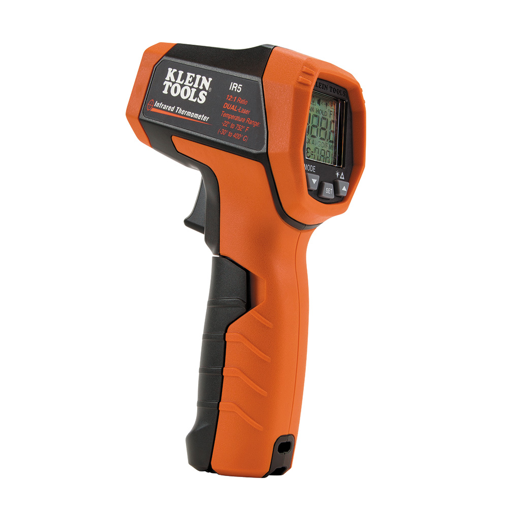 TERMOMETRO INFRARROJO DE -30 A 400 °C, RELACION 12:1,  MARCA KLEIN TOOLS, MODELO IR5