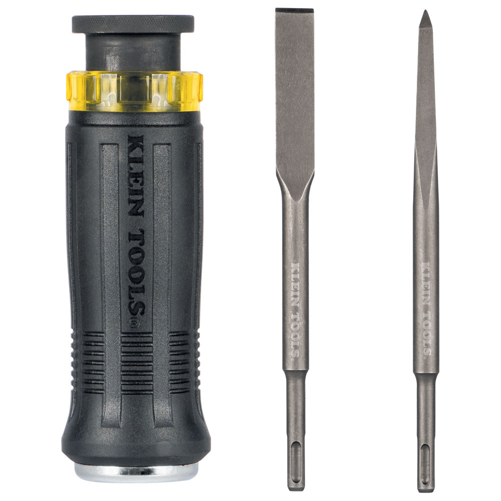JUEGO DE PUNTAS DE CINCEL PARA DEMOLICION SDS PLUS, DE 3 PIEZAS, MARCA KLEIN, MODELO 32753SD