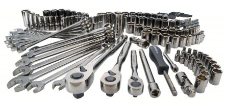 JUEGO DE HERRAMIENTAS MECANICAS DE 1/4", 3/8" Y 1/2", DE 150 PIEZAS, MARCA CRAFTSMAN, MODELO CMMT12035