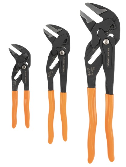 JUEGO DE PINZAS AJUSTABLES, DE 3 UNIDADES, DE 7, 10 Y 12 PULGADAS, MARCA KLEIN TOOLS, MODELO D53103KIT