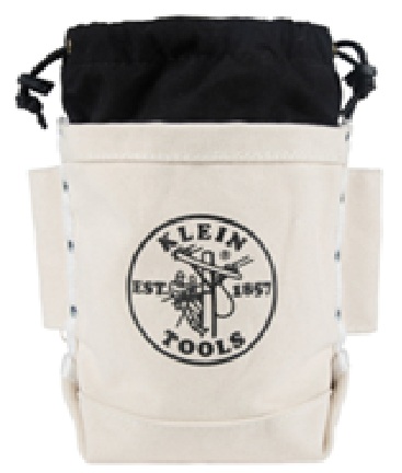 BOLSA DE 12,7 × 25,4 × 22,9 CM CON CIERRE SUPERIOR Y CONEXION TIPO TUNEL PARA PERNOS, MARCA KLEIN TOOLS, MODELO 5416TC
