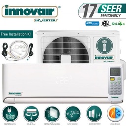 [DIN18C23A17 (1) (0)] AIRE ACONDICIONADO TIPO MINI SPLIT, TECNOLOGIA INVERTER, EFICIENCIA SEER 17, CAPACIDAD 18000 BTU, MARCA INNOVAIR