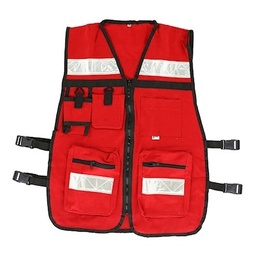 [CABEL03-0603-0303-01TS] CHALECO BRIGADISTA, ROJO, MARCA CABEL, MODELO 03-0603-0303-01TS