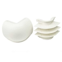 [H-MCRFW-EE] CODO EXTERNO PARA CANALETA PLASTICA DE 4.5", MULTI CANAL, PARA POTENCIA Y DATOS, COLOR IVORY, MARCA HELLERMANN TYTON