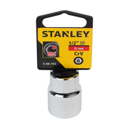 [STANLEY 4-88-743] DADO HEXAGONAL DE 1/2" DE 6 PUNTAS, 21 MILIMETROS, MARCA STANLEY, MODELO 4-88-743