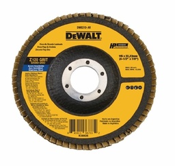 [DW8310-AR] DISCO PARA LIJAR DE ZIRCONIO DE 4-1/2"X7/8", GRANO 120, PARA ACERO INOXIDABLE, MARCA DEWALT, MODELO DW8310-AR