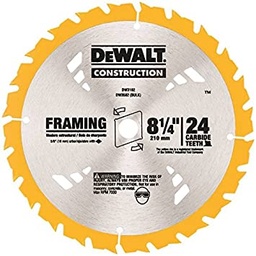 [DW3182] DISCO PARA SIERRA DE 8-1/4" 24T, MARCA DEWALT, MODELO 3182