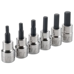 [CRAFTSMAN-CMMT34447] JUEGO DE 6 CUBOS DE 3/8" PUNTA HEXAGONAL (ALLEN), MARCA CRAFTSMAN, MODELO CMMT34447,  5/32", 3/16", 7/32", 1/4", 5/16", 3/8"