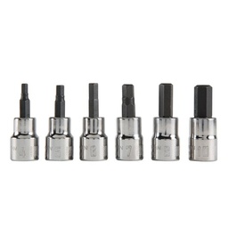 [CRAFTSMAN-CMMT34448] JUEGO DE 6 CUBOS DE 3/8" PUNTA HEXAGONAL (ALLEN), MARCA CRAFTSMAN, MODELO CMMT34448, 4, 5, 6, 7, 8, 10MM