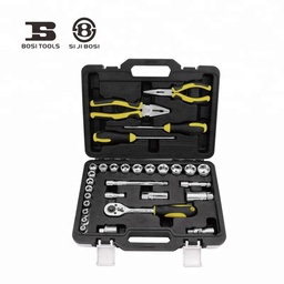[BS511330] JUEGO DE CUBOS Y HERRAMIENTAS DE 3/8" EN MILIMETROS, DE 30 PIEZAS, MARCA BOSI TOOLS, MODELO BS511330