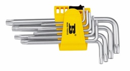 [BS423170] JUEGO DE LLAVES HEXAGONALES (ALLEN) TORX, DE 9 PIEZAS, T10 A T50, BOSI TOOLS, BS423170