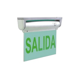 [SYLVANIA-P33718-19] LAMPARA DE EMERGENCIA LED, ROTULO DE SALIDA LETRAS VERDE,  1.8W, 300 MIN