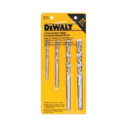 [DW00620-LA] JUEGO DE 4 BROCAS DE PERCUSION PARA CONCRETO, MARCA DEWALT, MODELO DW00620-LA