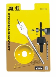 [BS539103] SET DE SACABOCADO PARA LLAVINES DE PELOTA DE 3 PIEZAS, MARCA BOSI TOOLS, MODELO BS539103