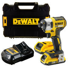 [DW-DCF887D2-B3] KIT TALADRO ATORNILLADOR DE IMPACTO INALAMBRICO DE 1/4" 20V, 1825 LBS-PIE, MARCA DEWALT, MODELO DCF887D2-B3: 2 BAT 2AH + CARG + ESTUCHE