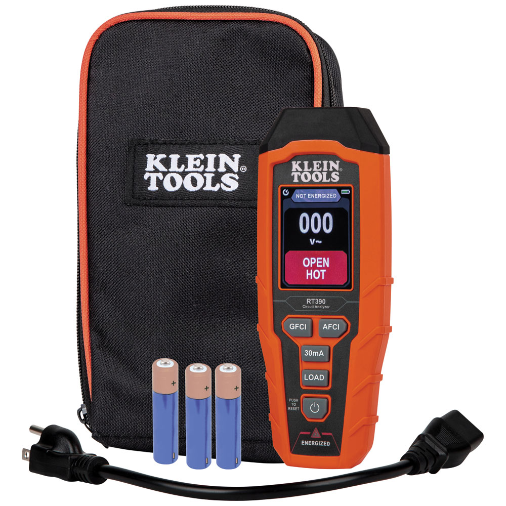 ANALIZADOR DE CIRCUITOS CON PANTALLA LCD, MARCA KLEIN TOOLS, MODELO RT390