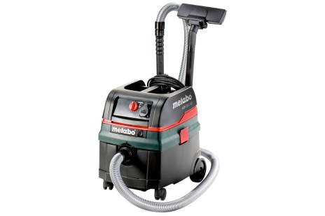 ASPIRADORA UNIVERSAL (HUMEDO/SECO) ASR 25 L SC, 25 LITROS, 1400W, MARCA METABO, MODELO 602024390