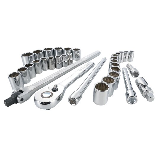 JUEGO DE HERRAMIENTAS MECANICAS DE 1/2", DE 33 PIEZAS, EN MILIMETRO Y PULGADAS, MARCA CRAFTSMAN, MODELO CMMT12022