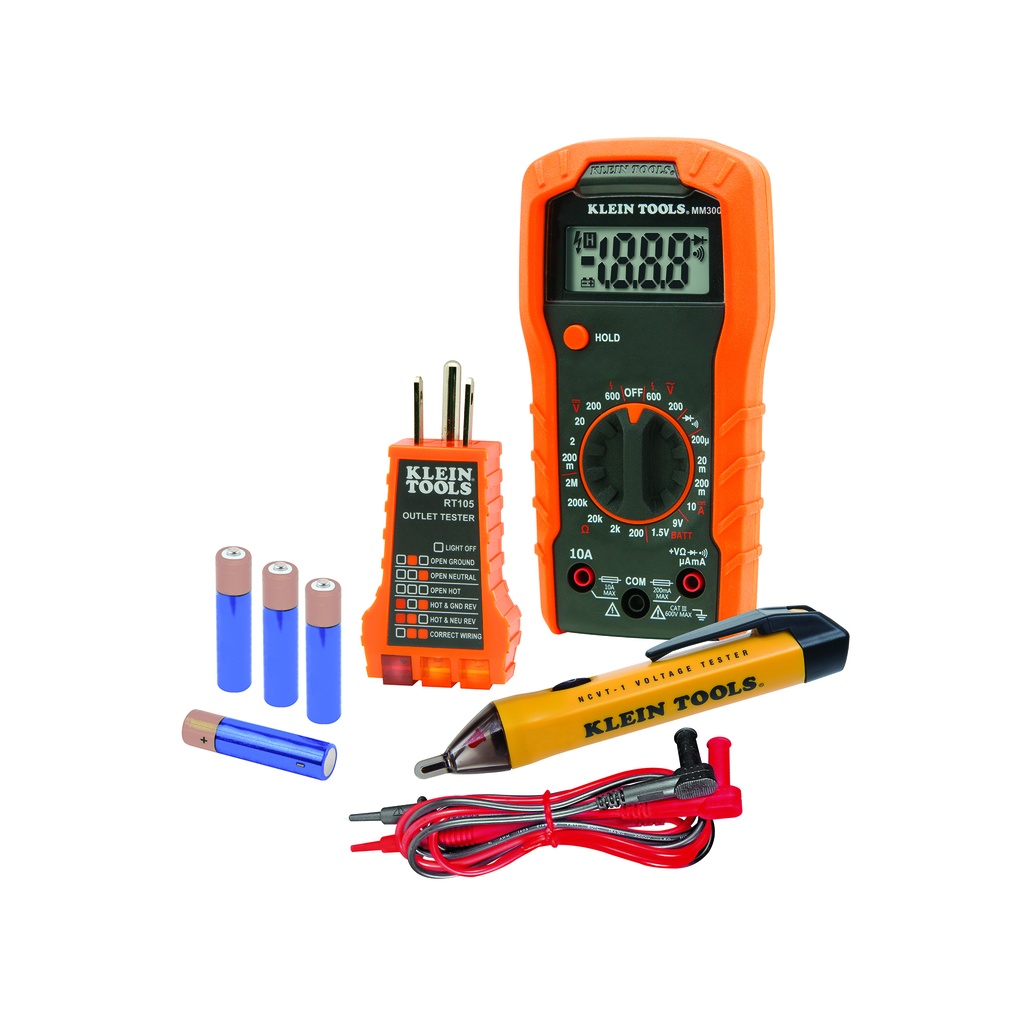 KIT DE MULTIMETRO CON DETECTOR DE VOLTAJE, MARCA KLEIN TOOLS, MODELO 69149P