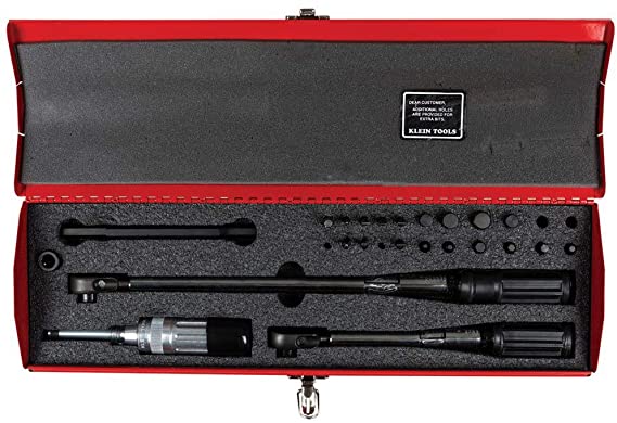 KIT DE TORQUIMETRO PARA MAESTRO ELECTRICISTA, DE 25 PIEZAS, MARCA KLEIN TOOLS, MODELO 57060