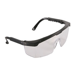 LENTES DE POLICARBONATO TRANSPARENTE, MARCO NEGRO, LENTE PLANO, MARCA CABEL, MODELO 03-0203-0201-01