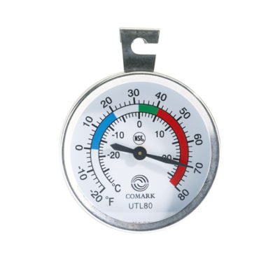 TERMOMETRO PARA CONGELADOR DE ACERO INOXIDABLE -30 A 30 °C, MARCA COMARK, MODELO RFT2AK